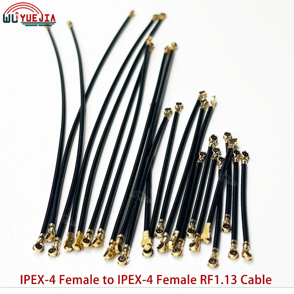 5Pcs/Lot U.F.L IPX MHF4 Cable IPEX4 Female to IPEX-4 Female Jack Connector U.fl RF1.13 Coaxial Jumper WIFI 3G 4G Extension Cable