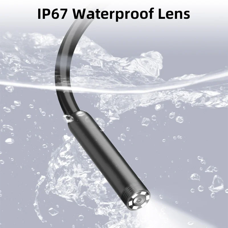 7 MM Android Endoscoop Camera IP67 Waterdicht 6 LEDS Auto Inspectie 3 IN1 Micro USB Type C Borescope Mini Camera voor Telefoon PC