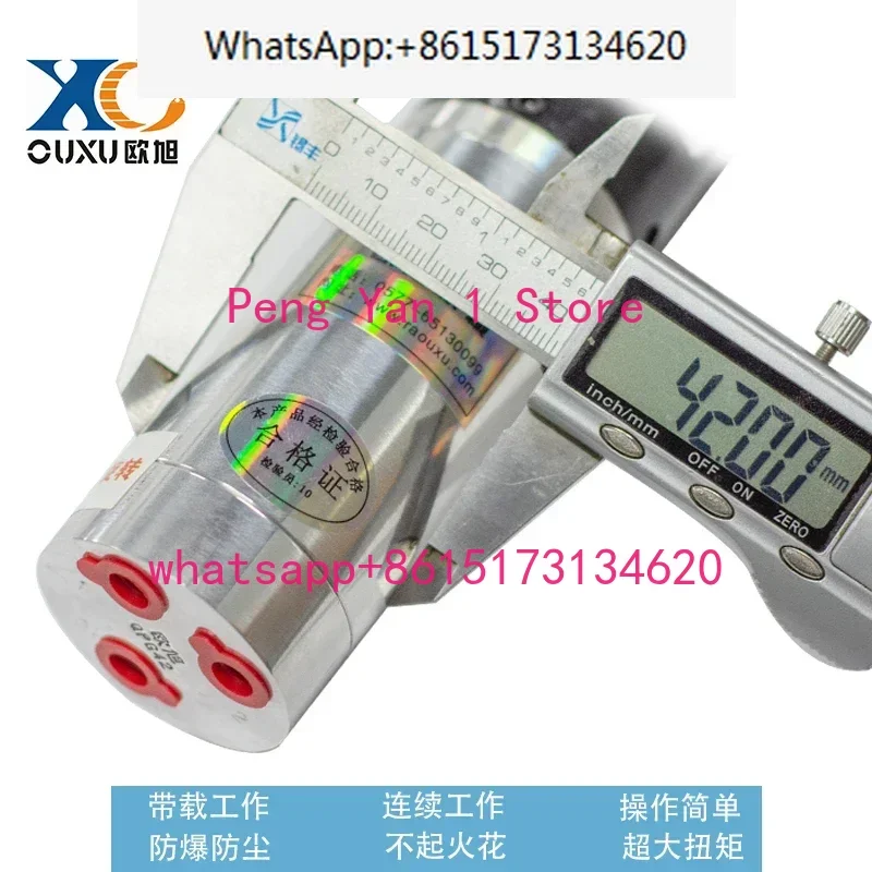 QPG42 Mini Pneumatic Motor Air Explosion Proof Safety Industrial Grade High and Low Speed Forward and Reverse Speed Regulation