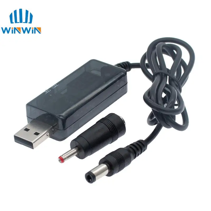 AITEWIN ROBOT USB Boost Converter DC 5V to 9V 12V USB Step-up Converter Cable + 3.5x1.35mm Connecter For Power Supply/Charger