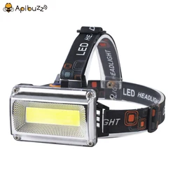COB Led Headlamp Floodlight - Rechargeable Head Lamp | Beekeeping Head-Mounted Bee Checking Headlight - Apiculture Goods