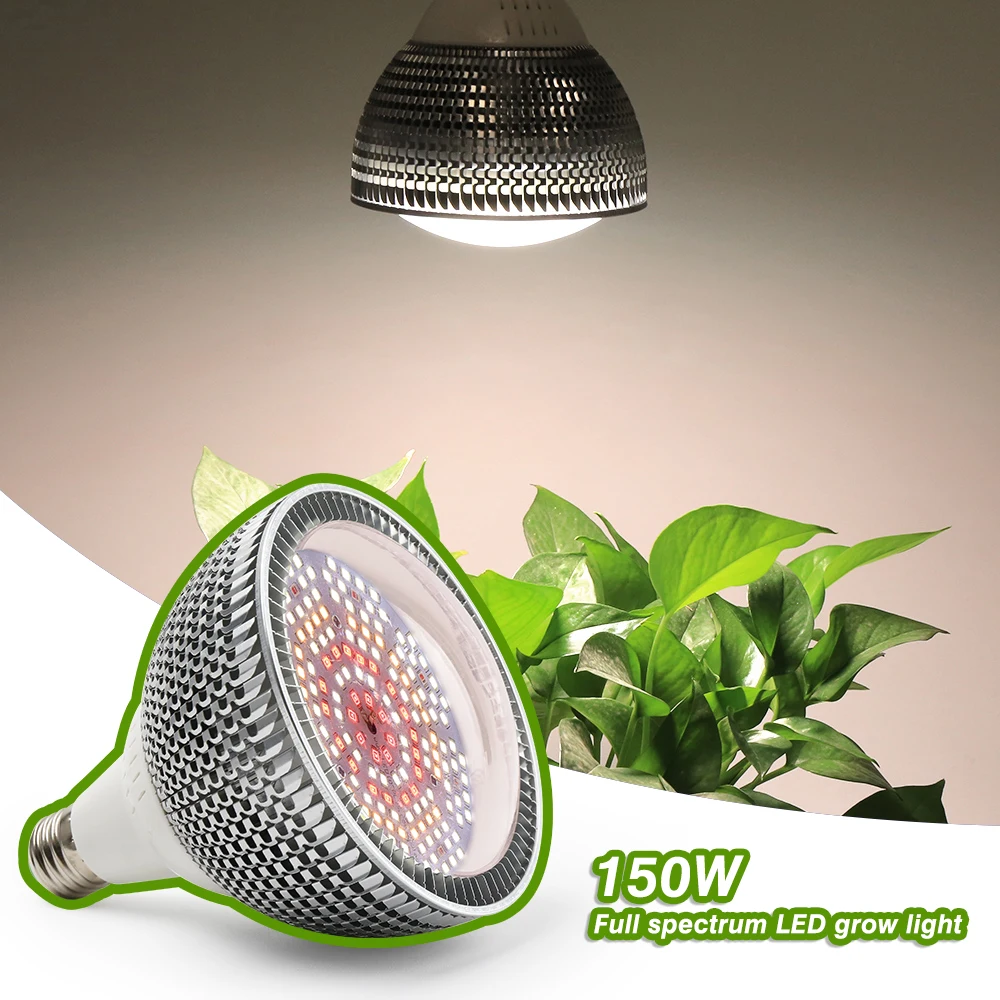 Full Spectrum 120W 150W 300W LED Grow Light E27 COB Phytolamp For Plants Warm White Lamp Growth Indoor Vegs Greenhouse