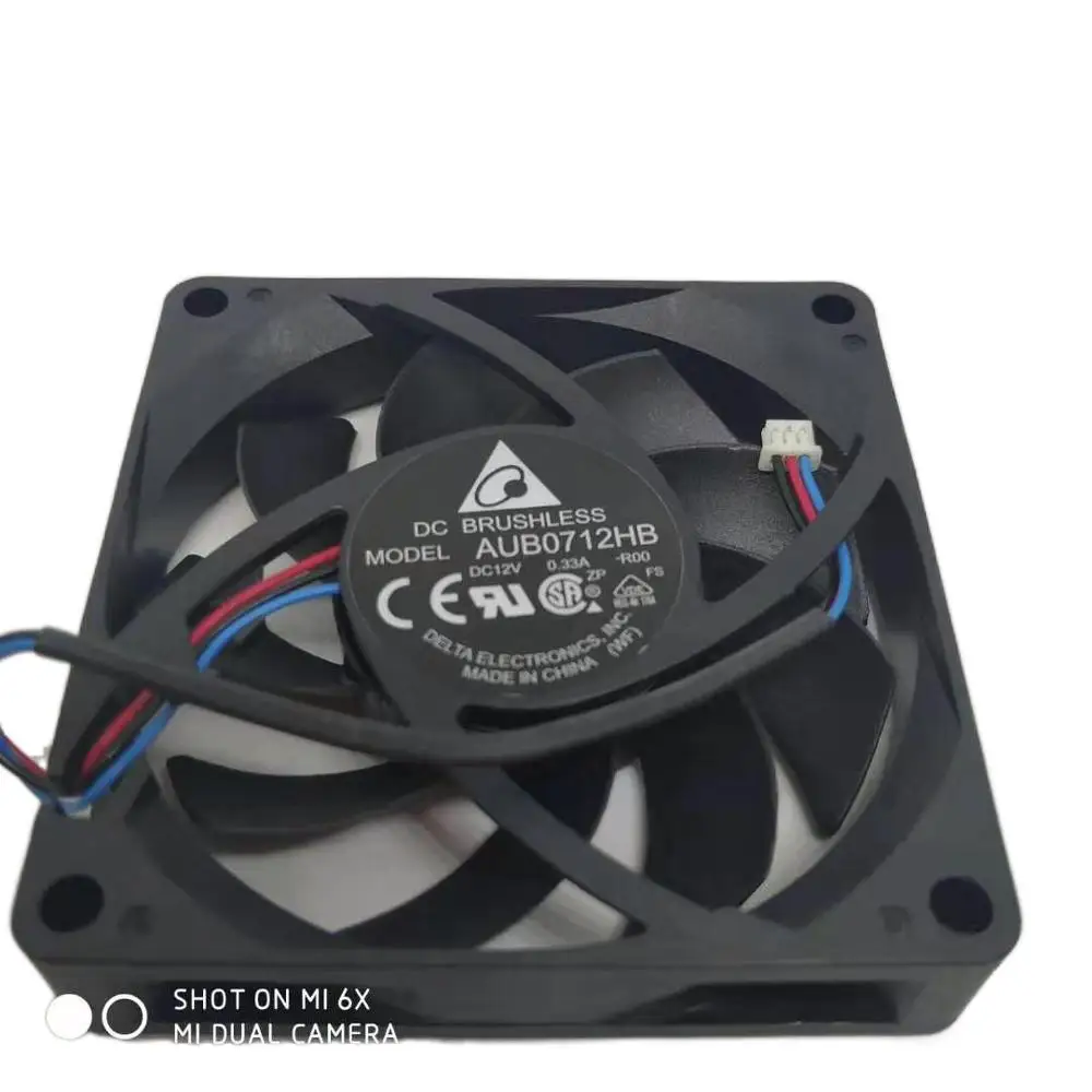 

Origina Delta AUB0712HB-R00 12V 0.33A 7015 7cm 70 * 70 * 15MM Projector Chassis Cooling Fan