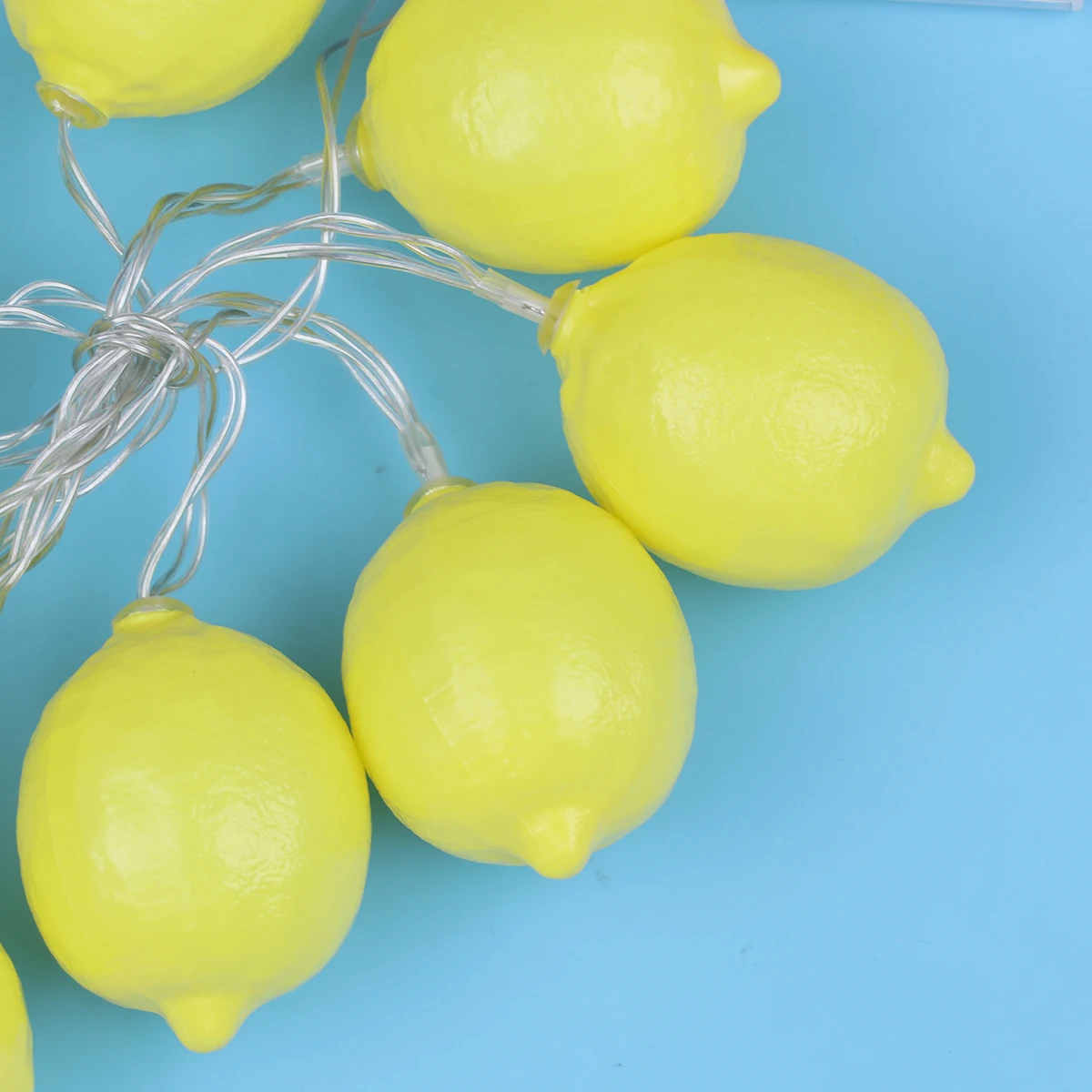 10 pezzi di lucine a LED con limone carino, lucine decorative per feste per uso interno ed esterno