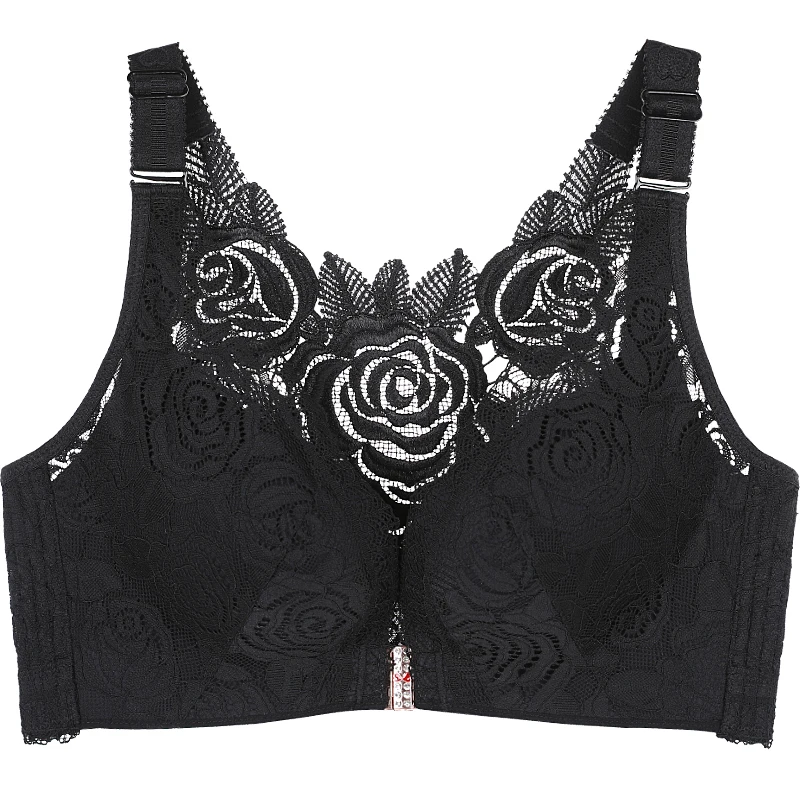2026 Floral Secrets Comfort Rose Bra Front Closure Rose Lace