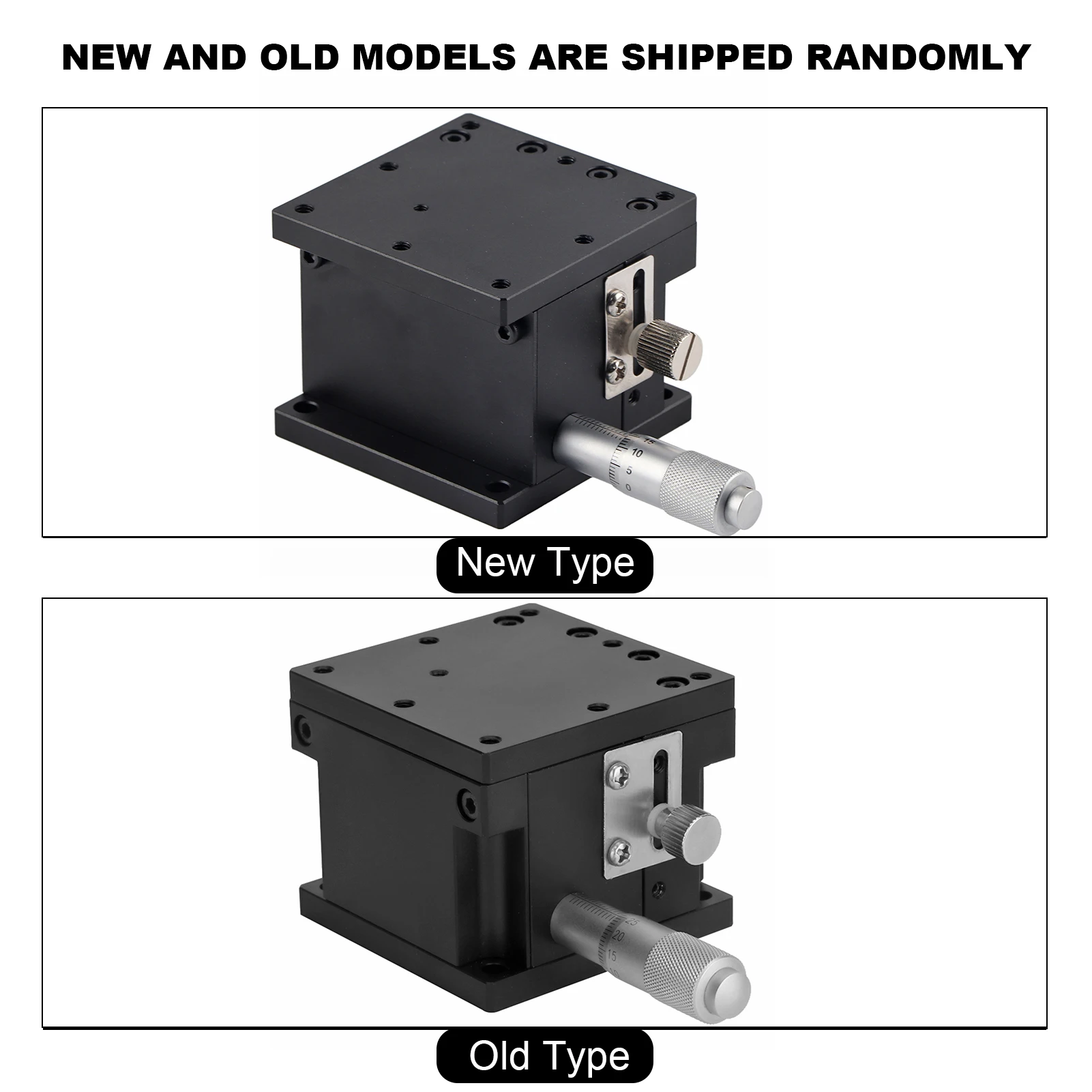 SEMZA 60 Trimming  Slide Table Fine Tuning Bearing Vertical Linear Stage 60*60*50mm Manual Linear Stages Sliding Table
