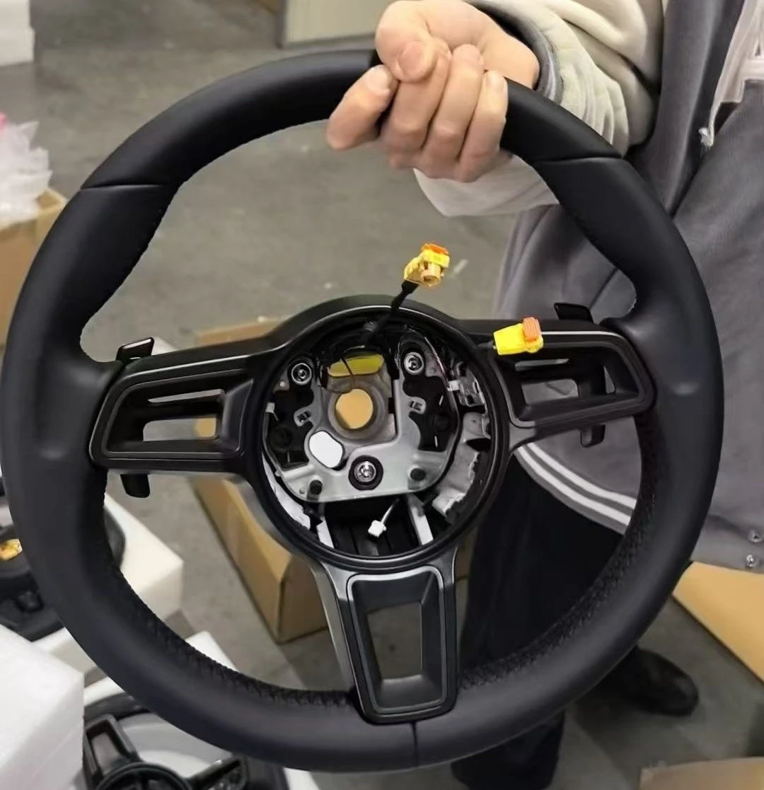 

Full leather steering wheel for 911 718 996 997 958 981 987 custom upgrade Volant Lenkrad