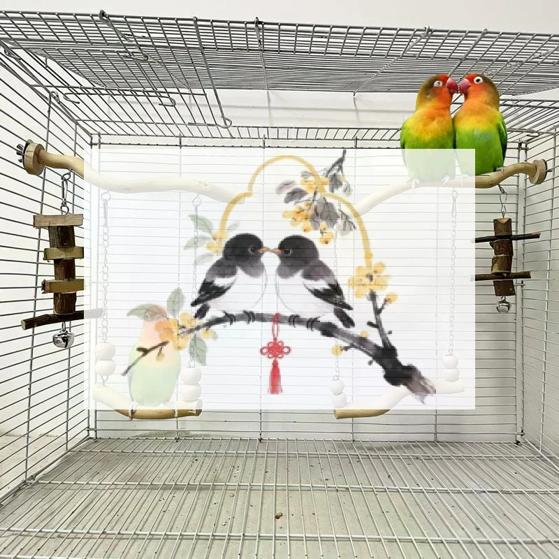 1 Piece of Accessory, Color and Style Shipped Randomly, Parrot Suspension Bridge Toy, Budgerigar, Lovebird, Cockatiel Toy, Swin
