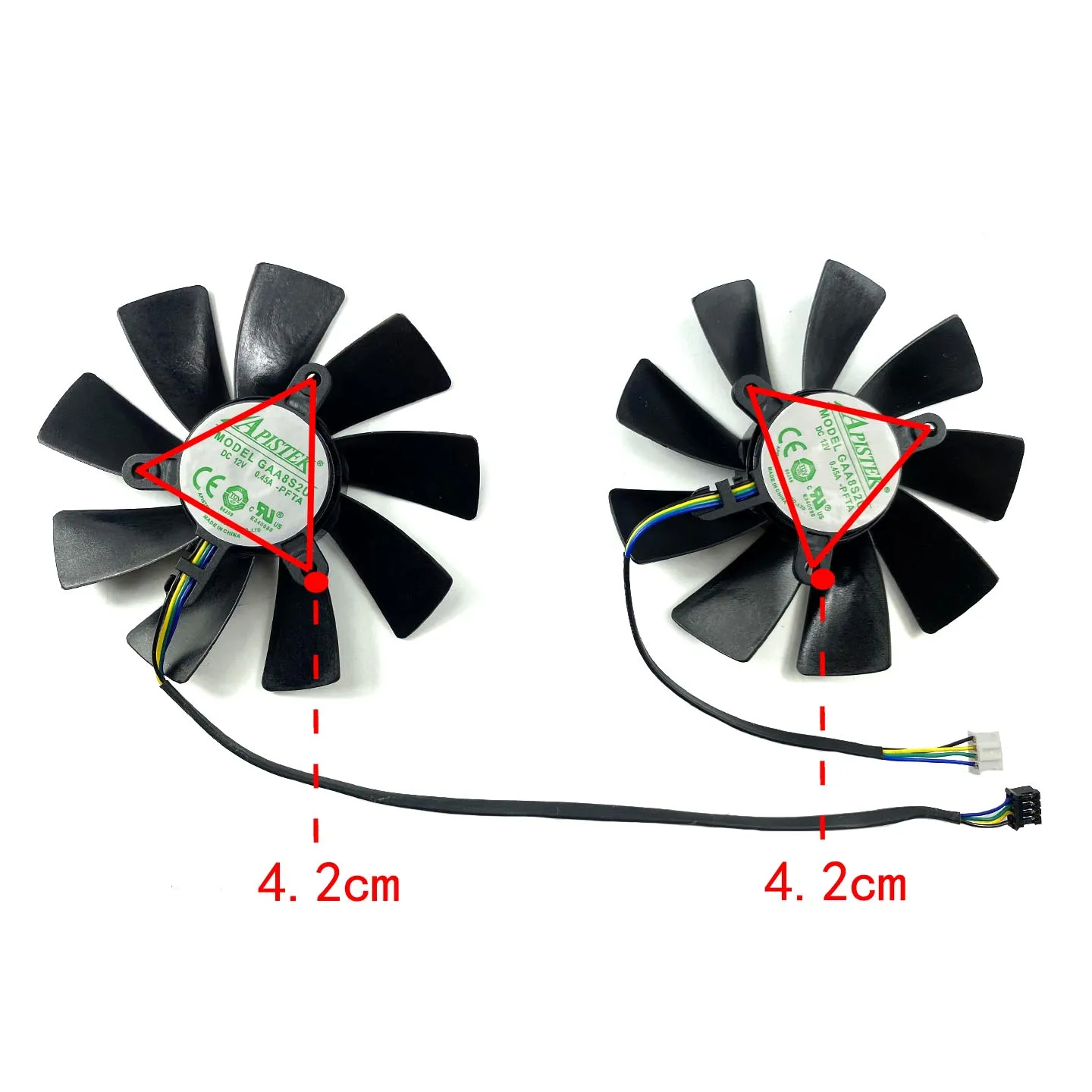 For ZOTAC RTX2080 2080S 2080ti AMP Graphics Card Replacement Fan GAA8S2U