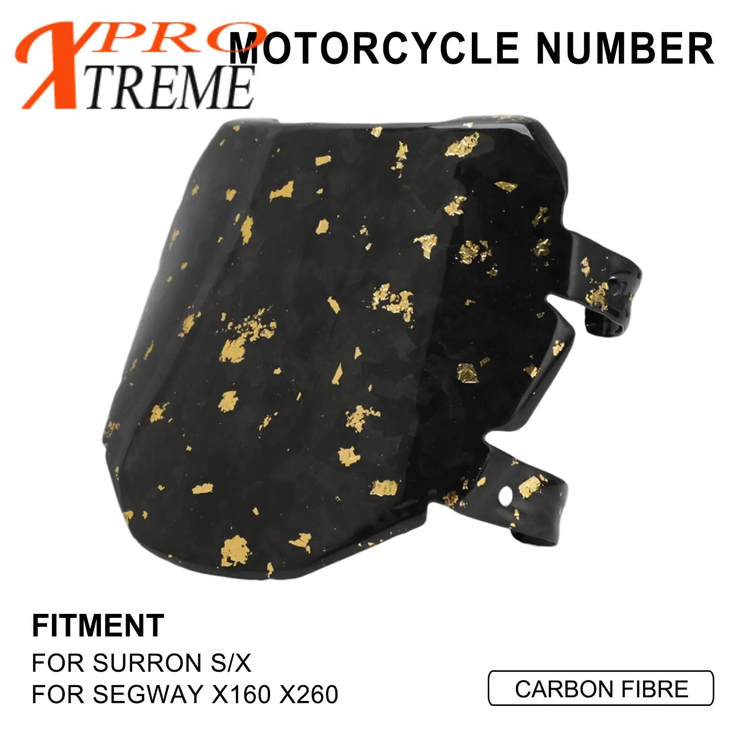 Funparts Motorcycles Number Plate Cover For SURRON Surron Lightbee Light Bee S/X SEGWAY X160 X260 Off-road Electric Dirt Bike