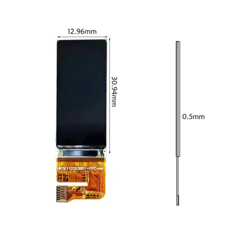 IPS Screen 1.1 Inch 126x294 AMOLED Display SPI Interface 13 Pin OLED Display Module JD9613 Driver for Smart Band Bracelet 2 PCS