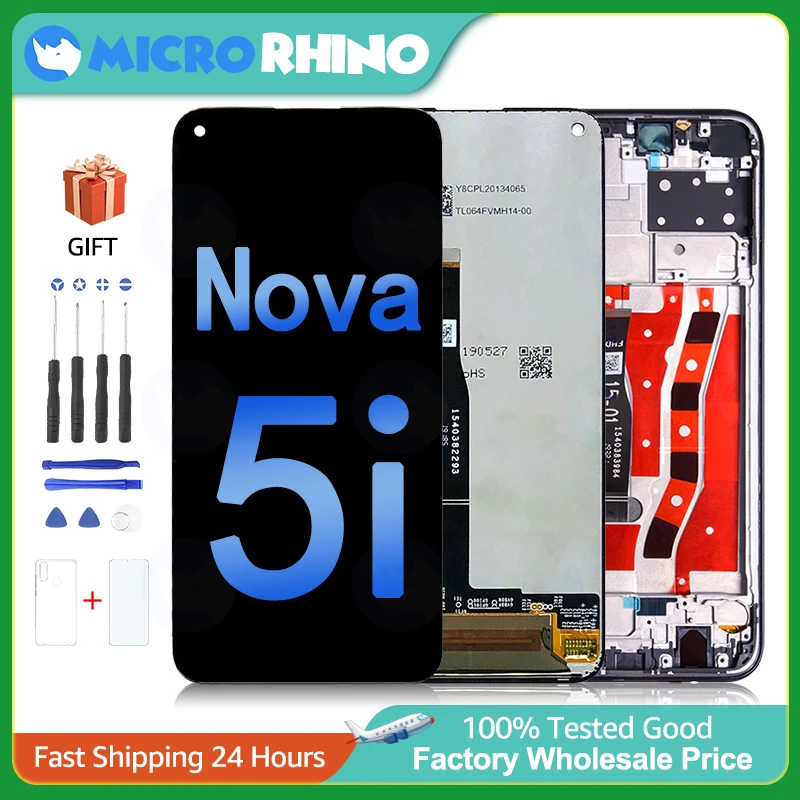 

6.4 Inch LCD For Huawei Nova 5i Display GLK-LX1 GLK-LX2 GLK-AL00 GLK-LX3 GLK-TL00 Touch Screen Digitizer Assembly Parts Replace