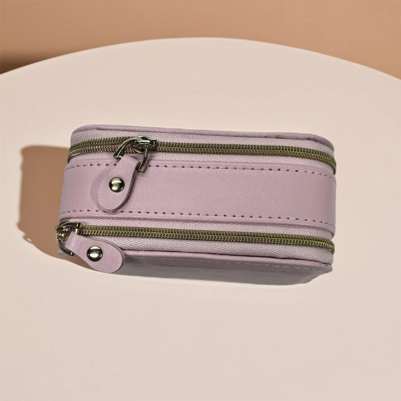 منظم مجوهرات السفر المحمول للنساء صندوق سوار قلادة عصابة بسيط وأنيق وخفيف الوزن صندوق تخزين مجوهرات صغير #4