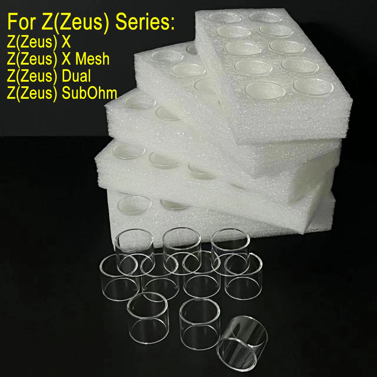 

50/30/10PCS Transparent Straight Replacement Glass Tube For ZX/Z/Zeus X/SubOhm/Dual/II Normal Glass Decorations