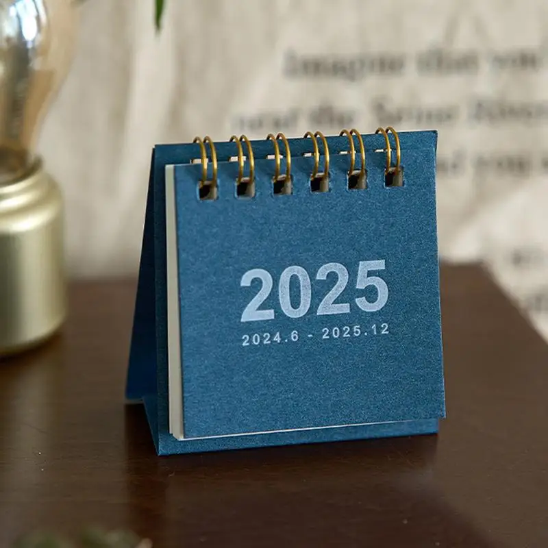 Small Desk Calendar Cute Daily Planner Simple Monthly Time Management Weekly To-Do List Schedule Table Planner Books 2025
