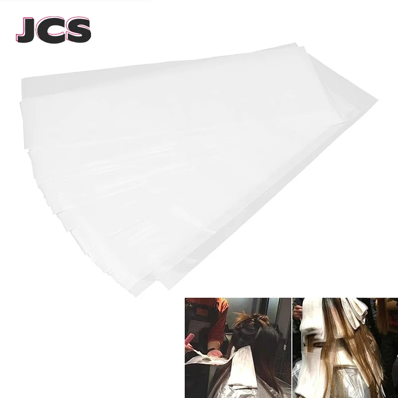 50PCS/Pack Hair Dye Paper Reusable Highlight Dyeing Coloring Separating Sheet Foil Paper For Wicks Hairdresser Salon Barber Tool