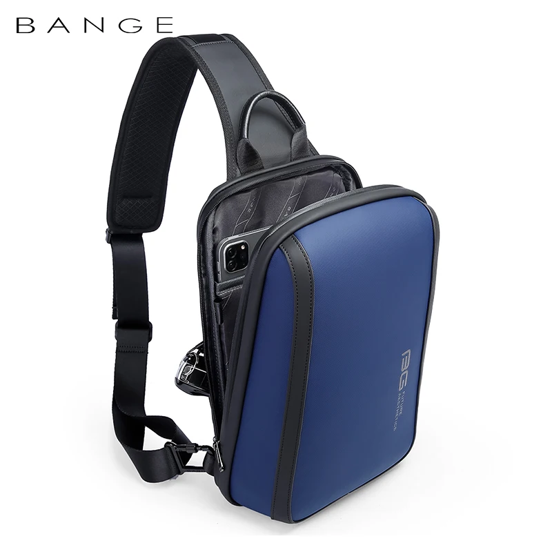 BANGE torba na klatkę piersiowa męskie wielofunkcyjna męskie Oxford Crossbody torby na ramię torby krótka wycieczka Messenger proste eleganckie torba na klatkę piersiowa Pack