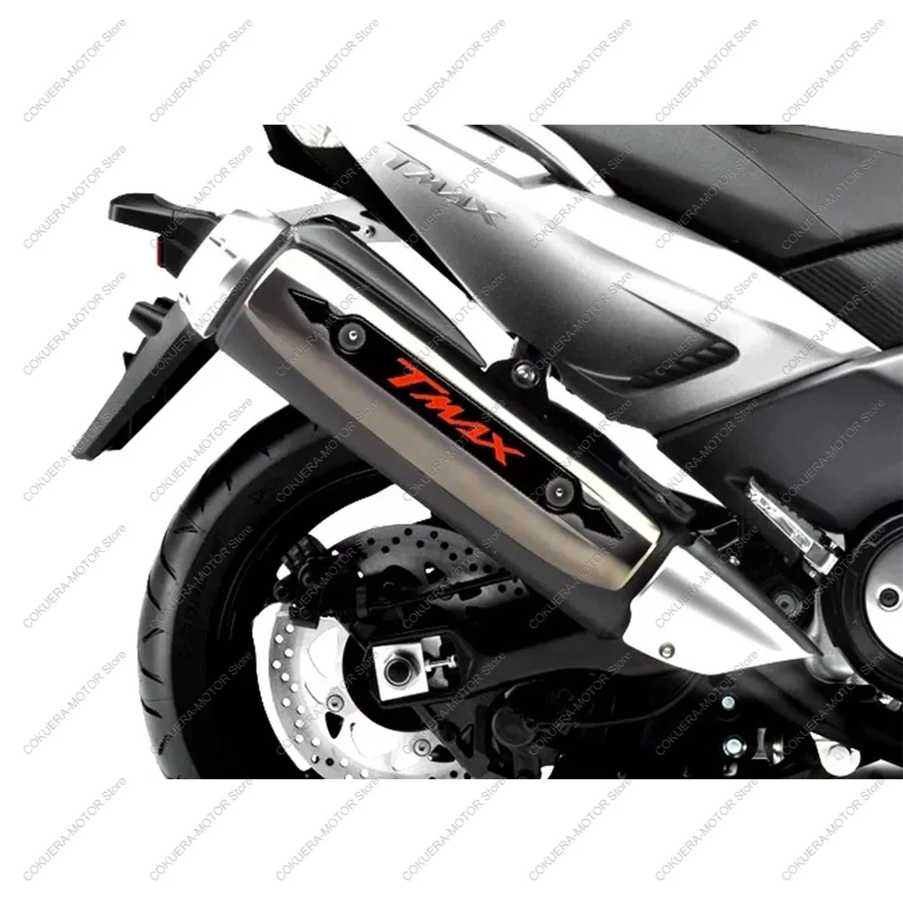 Pegatina de resina epoxi 3D para motocicleta, pegatina para tubo de escape, antideslizante y resistente a los arañazos para YAMAHA TMAX 2007-2016