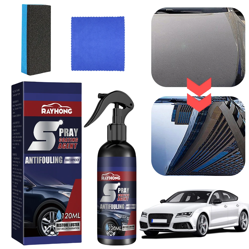 120ml Car Scratch Removal Spray Long Lasting Car Polishing Maintenance Spray Coating Paint Sealant Car Accessories