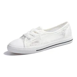 Zapatillas vulcanizadas de malla para Mujer, zapatos informales, transpirables, a la moda