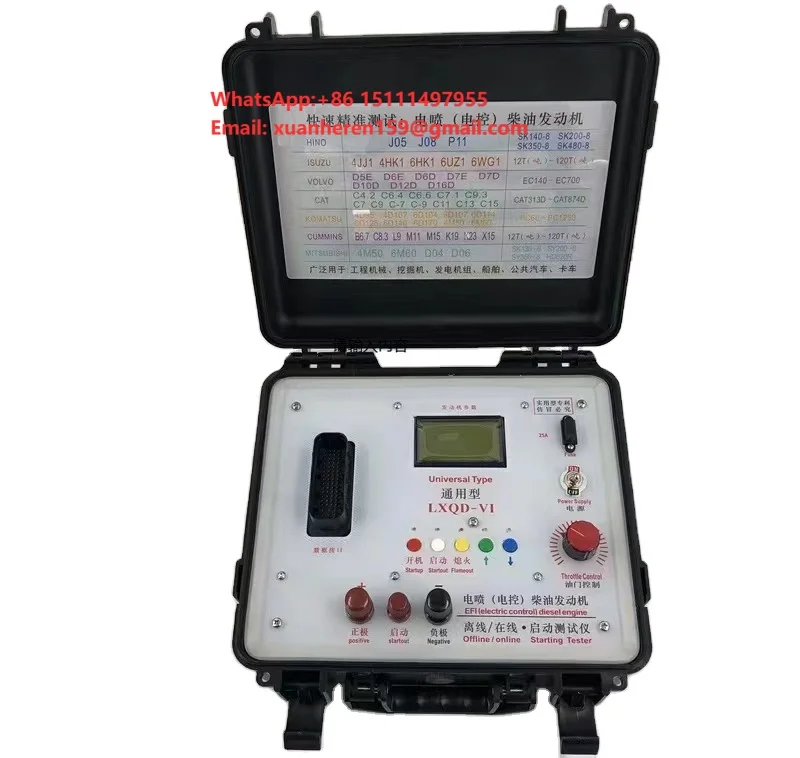 LXQD-VI 12 TONS to 120 TONS FEFI DIESEL ENGINE UNIVERSAL TYPE STARTING TESTER WITH HARNESS 4JJ1 4HK1 6HK1 6WG1