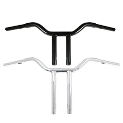 Retro Motorbike Handlebars 12'' 14'' Rise Pullback T-bars 1'' Handles for Dyna Electra Glide Sportster Touring Road King Softail