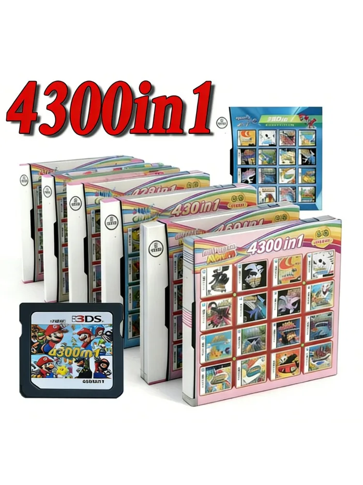 Pokemon 4300 in 1 Kompilations-Spielkarten DS NDS 3DS 3DS NDSL Spielmodul Videospiel-Handheld-Player (R4-Karte)
