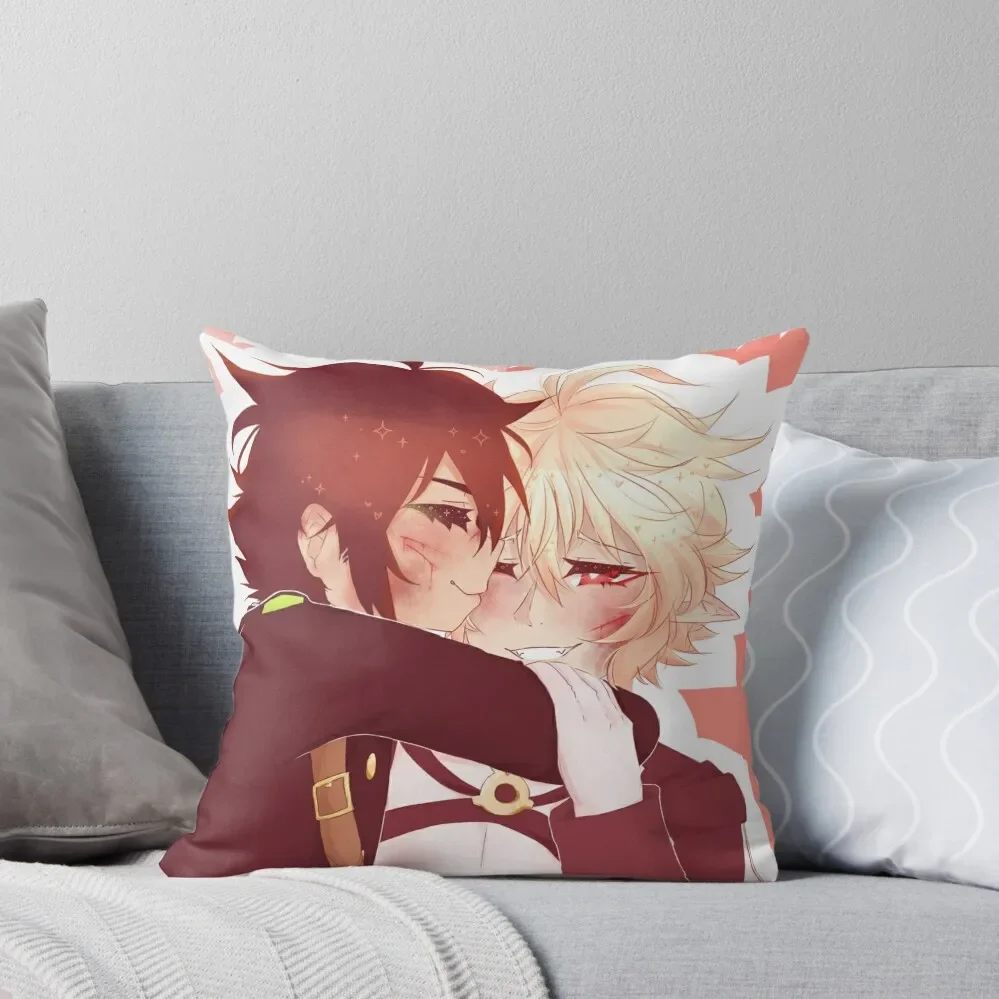 

Owari no seraph mikayuu Throw Pillow pillowcases for sofa cushions pillow cover christmas christmas supplies New year