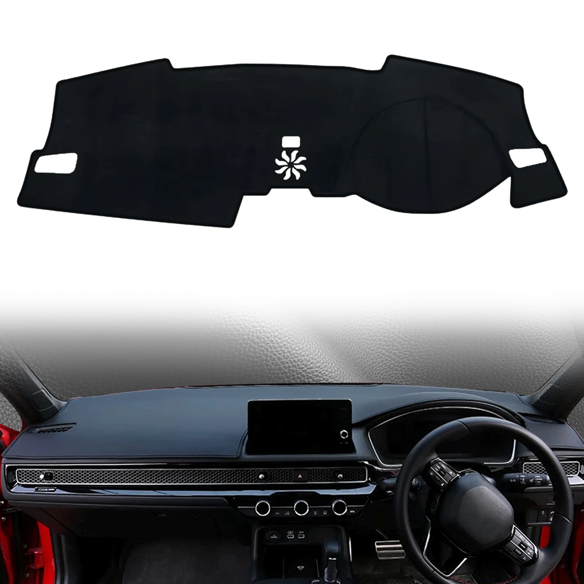 for Honda Civic 2021-2025 11th Gen Custom Fit Car Dashboard Cover Sunshade Dash Mat Anti‑Slip Dashmat Protector Pad Accessories view 3