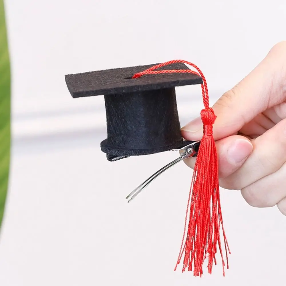 Mini sombrero de médico de la temporada de graduación, sombrero pequeño para Celebración de fiesta de graduación, sombreros de médico con borlas