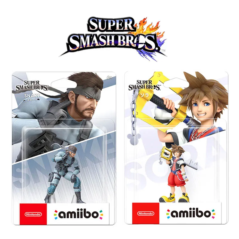 Figura NFC Amiibo Super Smash Bros. Série Snake Sora em Estoque Versão Asiática Original Promoção Sem Bloqueio Regional