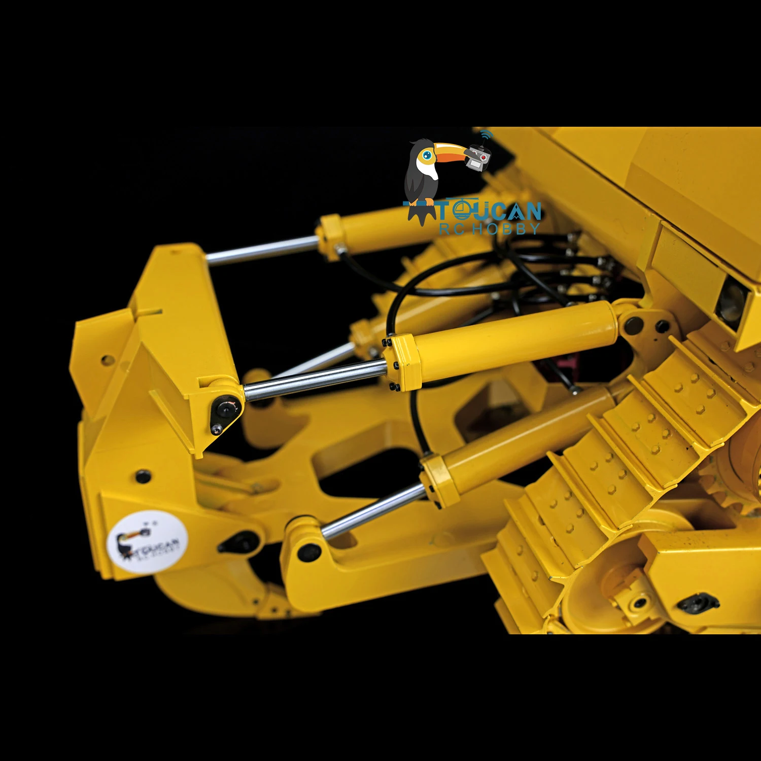

In Stock 1/14 JDModel 98 DXR2 Metal Hydraulic RC Bulldozer With Sound Motor Light Sound Remoted l Truck Cars Machine Toys Hobby