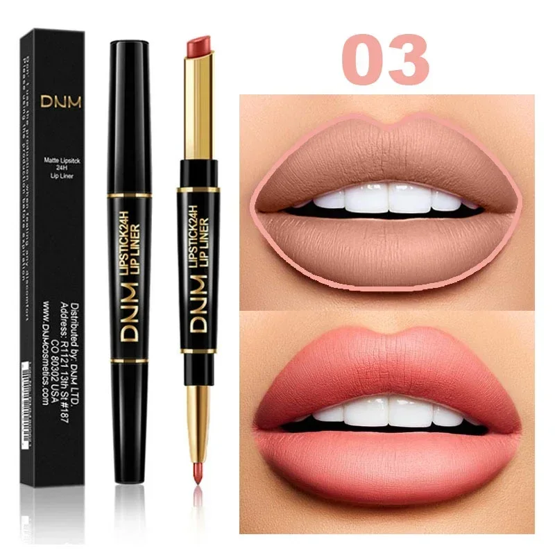 Nude Lipsticks Set Beauty Long Lasting Waterproof Pigment Matte Lipstick Pencils Moisturizer Lip Liner Pen Make Up Kits Sexy Red