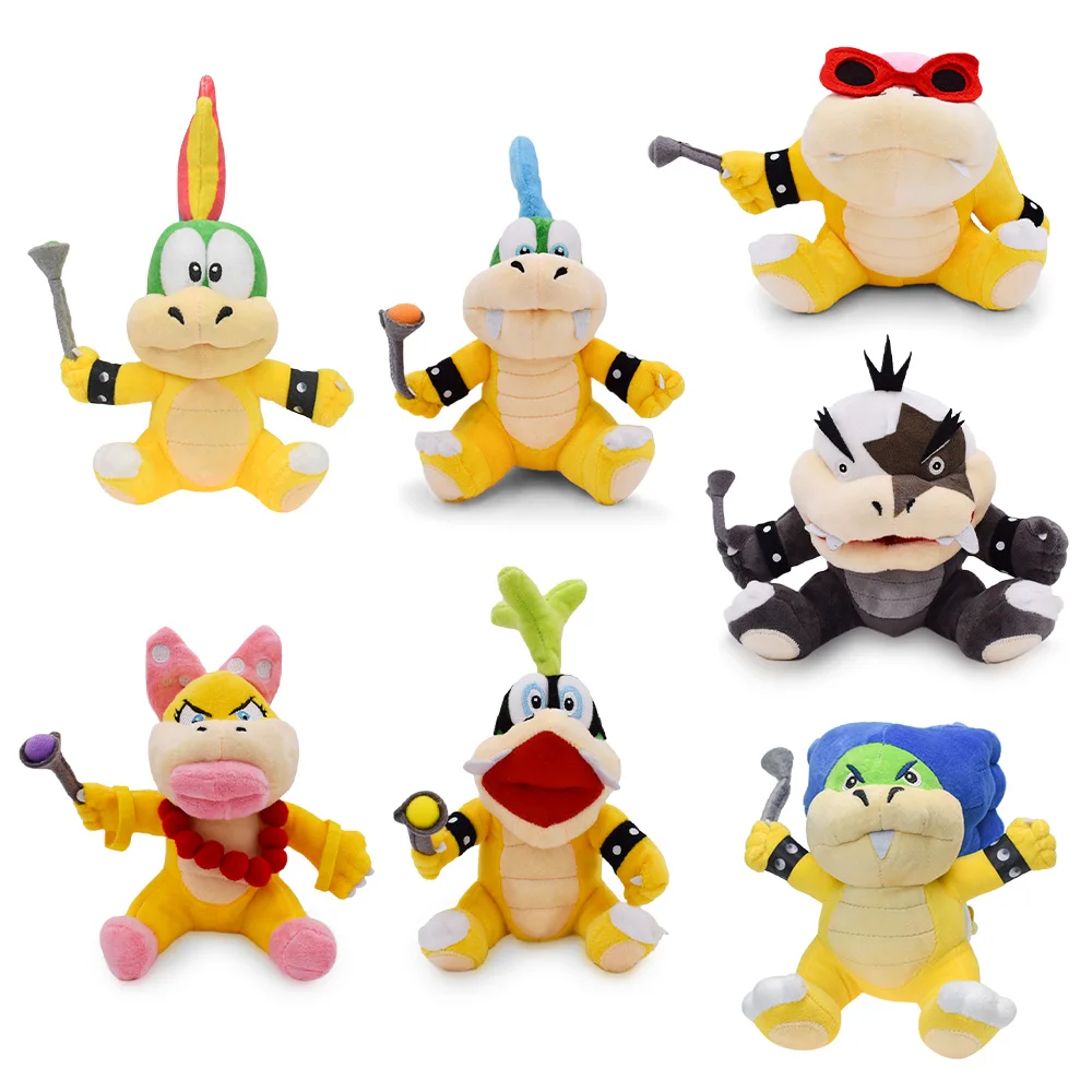 

Wendy Lemmy Roy Iggy Morton Ludwig Larry Plush Toys 7 Style Peluche Stuffed Animal Doll Gift,Cartoon Or Collectible Gift,Soft