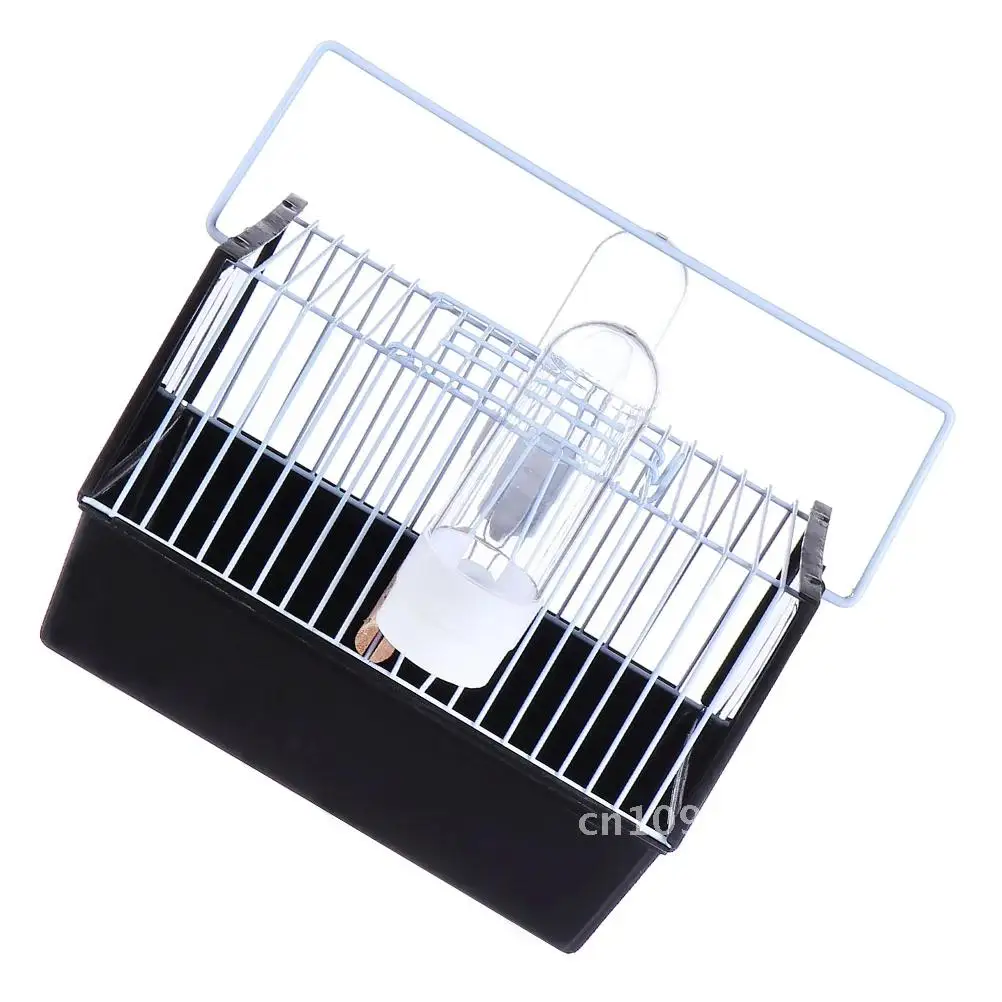 

Bird Cage Portable Feeding Portable Cage Small Cage Pet Parrot Suitcase Plastic Transport Portable Supplies Handheld Birds