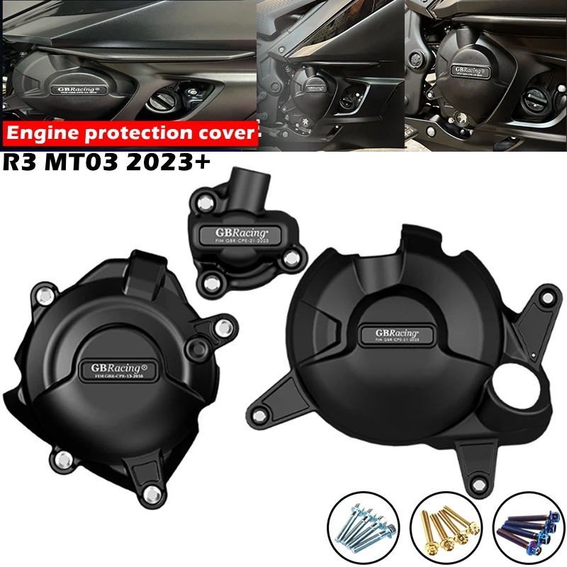 

Motorcycles Engine cover Protection case for case GB Racing For YAMAHA R3 MT03 2023-2024