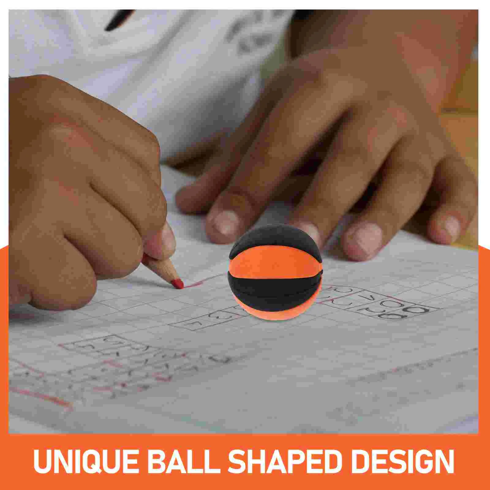 25 Pcs Simulation Ball Foosball Soccer Balls Shaped Eraser Decorative Adorable Tiny Small Pencil Mini Erasers Head Child