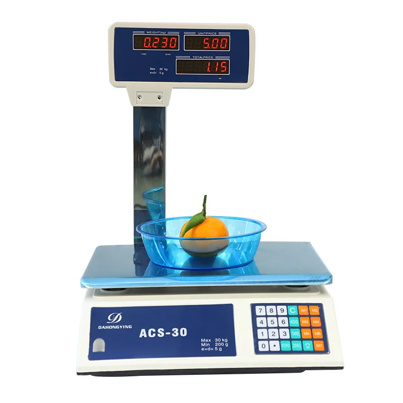 Imagem -04 - Escala de Preço Eletrônico Comercial Digital com Braço Ponderação Preço Casa Loja Supermercado Pricice 30kg
