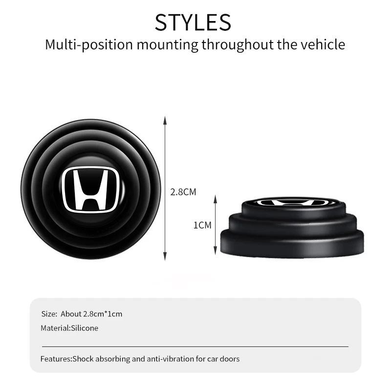 Car Door Switch Anti-shock Pad Silicone Buffer Mats For Honda Civic Accord Fit City Vezel CRV Odyssey Pilot Jazz Prelude Insight