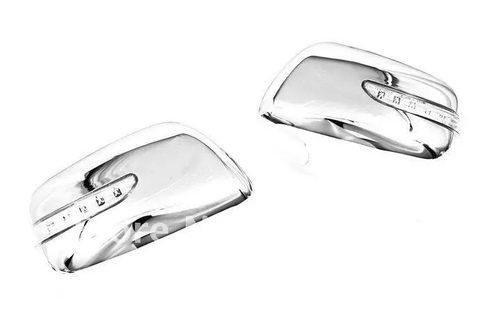 

High Quality Chrome Mirror Cover With LED Side Blinker for Toyota Land Cruiser FJ200 free shipping
