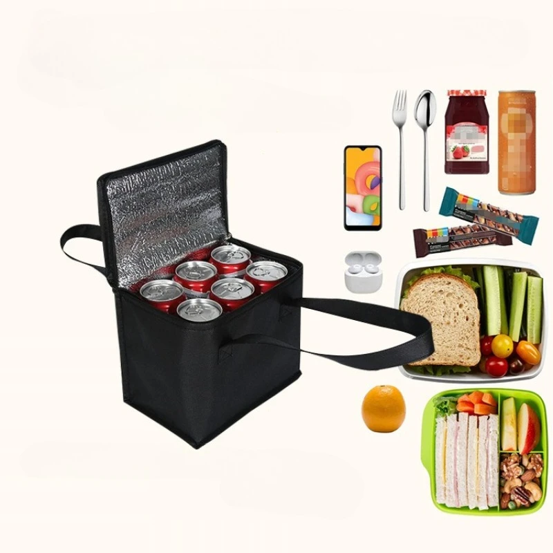 Portable Lunch Cooler Beer Delivery Bag Folding Insulation Picnic Ice Pack Food Tote Thermal Bag Drink Carrier Insulated Bags