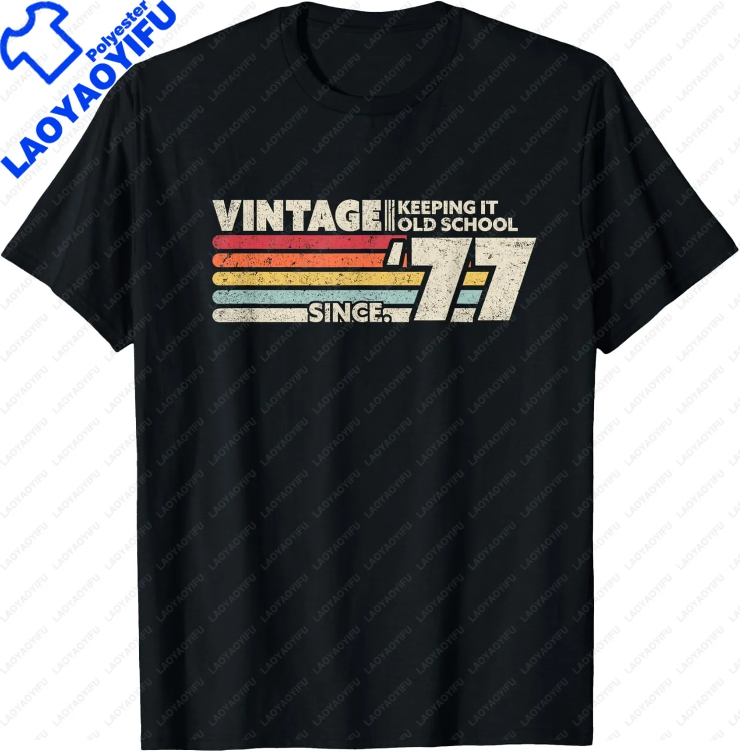 Jahrgang 1977. Alle Originalteile. T-Shirt Unisex Sommer Streetwear Tops Casual T Shirt für Mann Camisas – Detail 5