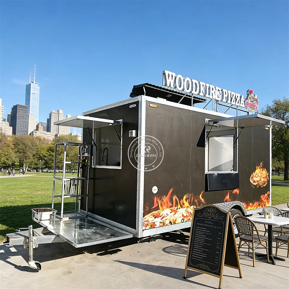 

Мобильный фургон для кейтеринга: фудтрак для уличной торговли, приготовления бабл-чая, вафель и десертов на выездных мероприятиях