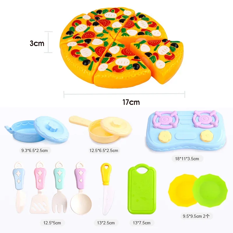 ألعاب فواكه للأطفال، مطبخ عائلي، قطع خضروات، بيتزا، قطع فواكه، مجموعة موسيقى، ألعاب بلاستيكية لحماية البيئة #4