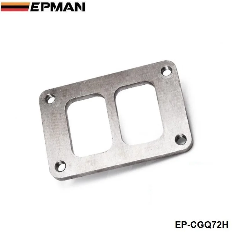 EPMAN Jdm Performance T6 Brida de entrada de turbo dividida con orificios roscados, Twin Scroll, marco grande, 1/2" EP-CGQ72H