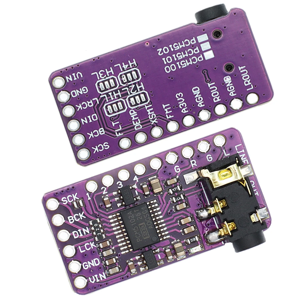 PCM5102A Interface I2S DAC Decoder GY-PCM5102 I2S Player Module For Raspberry Pi PHAT Format Board Digital PCM5102 Audio Board