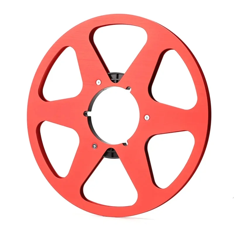 10 بوصة بكرة الشريط المعدني بكرة مفتوحة بكرة الشريط الفارغة 6 حفرة بكرة مفتوحة الصوت الألومنيوم بكرة تناول الطعام