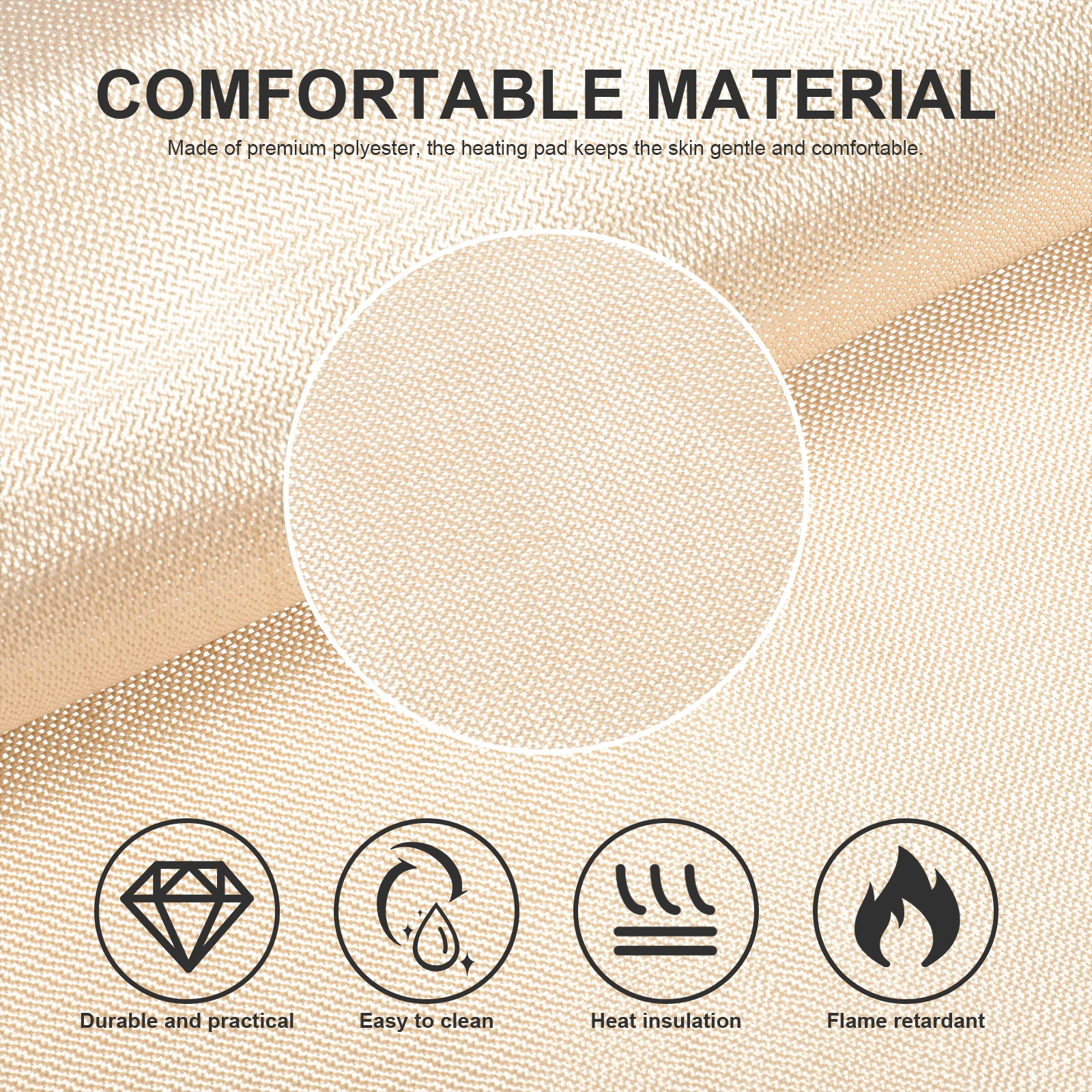 

Outdoor Camping Fireproof Blanket Fiberglass Insulation Mat Khaki Heat Insulation Protective Camping Mat Fire Resistance Blanket