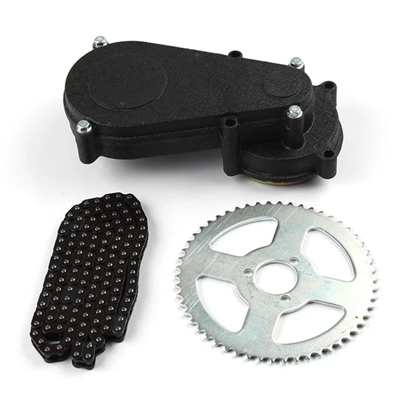 T8F 54-14T Motorcycle Clutch Gearbox Engine Gearbox Sprocket With Chain For 47Cc 49Cc Pocket Bike 2 Stroke Motorcycle