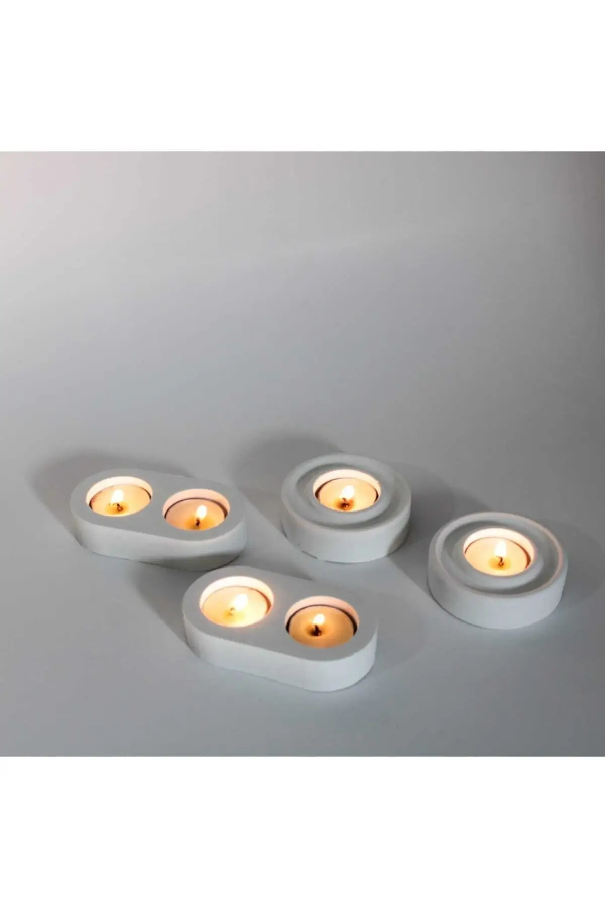 Tea Light Candle Holder 4 Pieces Decorative Christmas Scented Gift Products Home Office Design Yoga Relaxation Romantic Dear